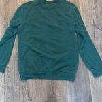 Hello Kitty  Be Merry Bright Christmas Tree Snowman Sweatshirt Green Womens M Photo 3