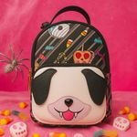 Betsey Johnson Halloween Candy Corn Pug Dog Mini Backpack NWT Photo 1