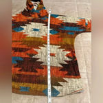 Now N Forever Hoodie Size Large Southwest Pullover Orange Blue Photo 5