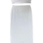 Women’s Spaghetti Strap Crop Top & Bodycon Skirt Set White Size L Photo 4