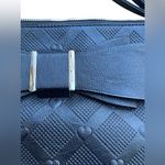 Betsey Johnson Bow Wristlet Clutch Purse Heart Pattern Zip Closure Coquette Girl Photo 3