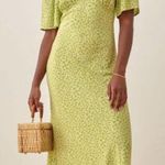 Reformation  nat dress in light green floral NWT Photo 1