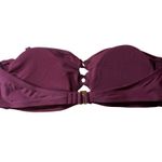 Shade & Shore Women's Dark Red Bandeau Ring Bikini Top - Size XL - NWT Photo 8