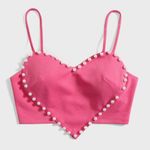 SheIn Heart Pattern Tank Top Pink Pearls 6 Photo 0
