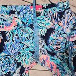 Lilly Pulitzer Malorie High Rise Stretch Pants Party in Paradise Navy Multi 4 Photo 8