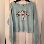 Wildfox Holidateless Women’s Sky Blue Crop Top Size Large Photo 4