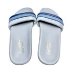 Seychelles  Sandals Size 7‎ Leather Low Key Blue Bright Open Toe Slides Photo 3