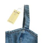 LOVE TRENDS Denim Crop Tank Top Size Medium NEW NWT Blue Photo 4