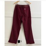FIGS Kade Cargo Scrub Pants in Burgundy, Size Large Photo 7