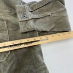 ZARA  Shacket Womens X Small Green‎ Corduroy Raw Hem Shirt Jacket Photo 8