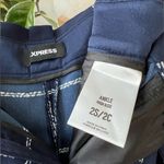 EXPRESS High Waisted Windowpane Sash Tie Anke Pant Photo 7