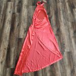 Retrofête Retrofete Sabrina Dress in Coral Size Large Halter Open Back NWT Sleeveless Maxi Photo 2