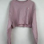 Champion Reverse Weave Crop Sweatshirt in Pink Size Small Photo 1