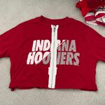 Urban Outfitters Tailgaters Indiana University Zip Up Crop Tee Photo 0