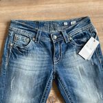 Miss Me NWT  Cuffed Capri Jeans Jeweled Sz 27 Photo 4