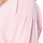 Draper James NWT  Bobbie Sweatshirt in Pink Embroidered Viola spring floral Photo 4