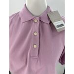 Everlane Women’s Organic Cotton Polo Shirt Pink Short Sleeve Pullover Top Sz S Photo 2