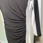 Ralph Lauren Lauren Black and White Color Block Long Sleeve Dress Photo 5
