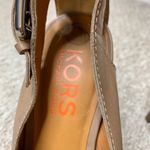 Michael Kors KORS  Peep Toe Buckle Platform Heels Size 7.5 Photo 6