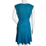 White House | Black Market White House Black Market Dress Womens 2 Teal Blue Lace Romantic Preppy Office Photo 2
