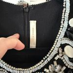 Naeem Khan Beaded Sleeveless Black Silver White Dress Size 8 Photo 2