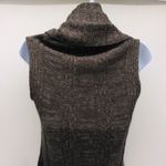 J.J. Basics Sleeveless Cowl Sweater Tunic/Sweater Dress w/Vertical Ribbing Knit Gray Size M Photo 5
