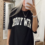 new york oversized tee Black Size XL Photo 0