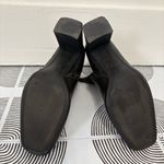 A New Day  Black Leather Stretch Block Heel Boots Size 8.5 Photo 3