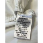 TCEC  Pleated Organza Bodysuit In White NWT Rear Bow Detail‎ Stretchy Size Medium Photo 9