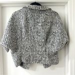 Jarbo Black & Gray Cropped Tweed Blazer Jacket, Size S Photo 5