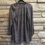 Aritzia Talula Cadogan Dress Tie Neck Boho navy Floral Print Small Photo 10