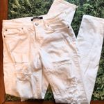 Angry Rabbit Distressed White Jeans Photo 0