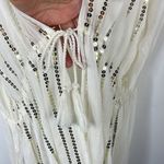 Cover kimono wrap sequined off white Size L Photo 3