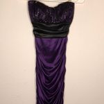 Windsor  Strapless Prom Dress Purple‎ Black Photo 1