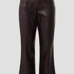 Love, Whit by Whitney Port Faux Leather Size 14 Pants ** Repair On A Tear Noted Brown Photo 4