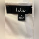 NWT Lulus Lovely Florals White Floral Jacquard Halter Midi Dress Size Medium Photo 3