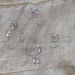 Dollhouse  | Embroidered Linen Sequin Flare Skirt sz M Photo 2