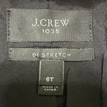 J.Crew 1035 Bi Stretch Black Blazer Tollegno 1900 Wool Blend Jacket Size 6 Tall Photo 10