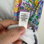 Cato  Paisley Maxi Dress Size 14/16W Smocked Waist V-Neck‎ Colorful Boho Beachy Photo 10