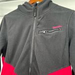 Bench . black pink fleece full zip up fleece sweatshirt jacket pockets size large Photo 1