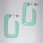 Teal Green Vintage Geometric Retro Boho Earrings Photo 3