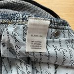 White House | Black Market White House Black‎ Market Noir Flare Leg Rose Embroidered Jeans Size 6R Photo 6