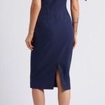 Dress the Population Tiffany One Shoulder Bow Detail Midi Dress Size Medium NWT Photo 3