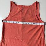 Workshop  Womens A-Line High Neck Tank Dress 100% Cotton Size Large Orange‎ Peru Photo 3
