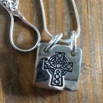 Irish Celtic 3 in 1 necklace, changable fronts and shamrock bracelet Silver Photo 1