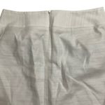 Anne Klein AK Women's White Linen Blend Button Detail Knee Length Skirt Size 10 Photo 7