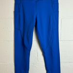 Zyia  Active Royal Blue Casual Athletic Woman’s Cropped Sporty Leggings Sz 6-8 Photo 0
