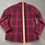 Woolrich Vintage  Buffalo Plaid Wool Jacket Women's Small Light Shacket Red Photo 4