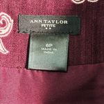 Ann Taylor  Maroon Paisley Pencil Skirt - Women’s Sz 6P VGUC Photo 1