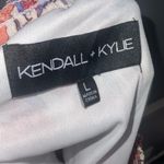 Kendall + Kylie ’s Orange Multicolor Floral Wide Elastic Waist Full Short Skirt L Photo 6